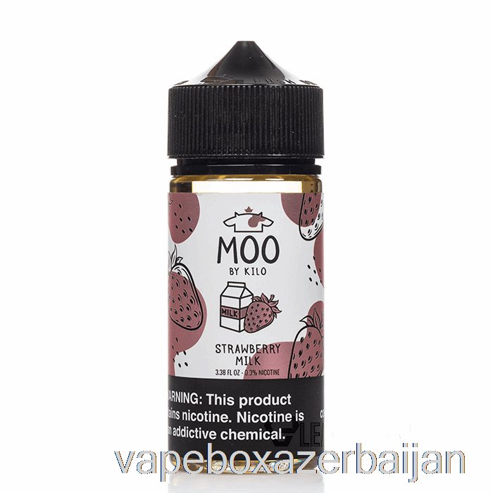 Vape Azerbaijan Strawberry Milk - MOO E-Liquids - 100mL 6mg